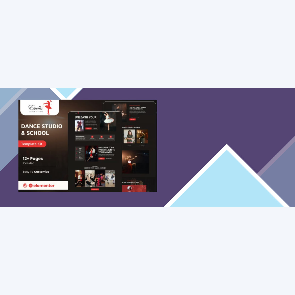 Estella – Dance School and Studio Elementor Template Kit