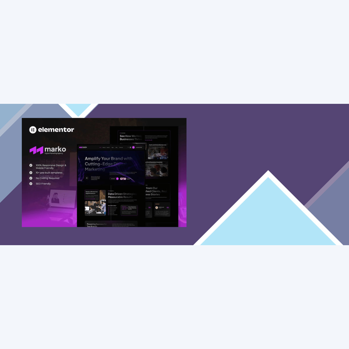 Marko – Digital Marketing Agency Elementor Template Kit