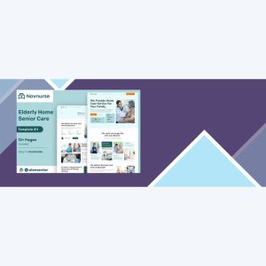 Novnurse – Elderly and Senior Care Services Elementor Template Kit