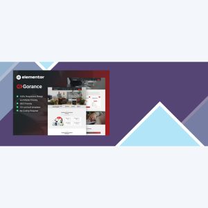 Gorance – Insurance Agency Elementor Pro Template Kit