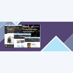 Rhent – Motorcycle Rental Services Elementor Template Kit