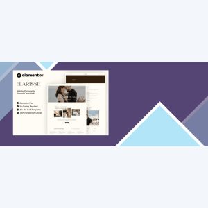 Elarisse – Wedding Photography Elementor Template Kit