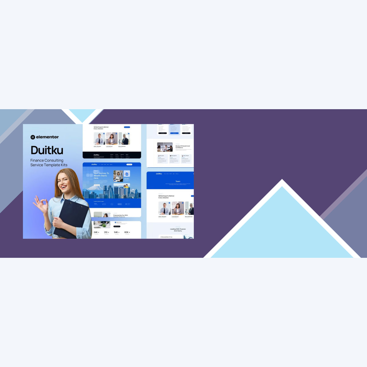 Duitku – Finance Consulting Service Elementor Template Kit
