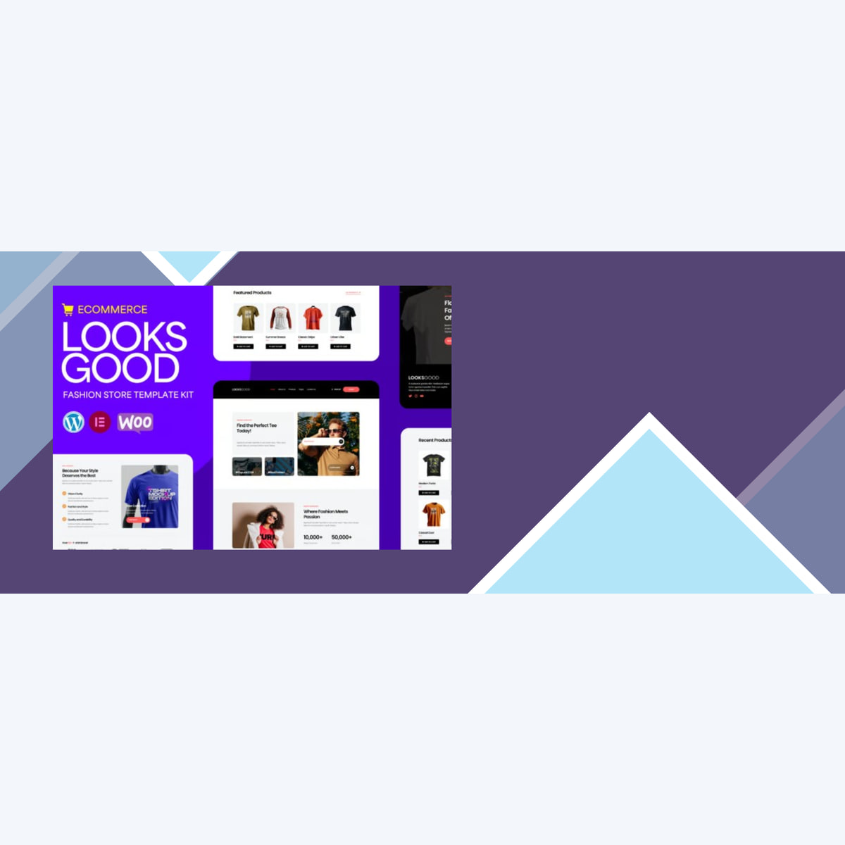LooksGood – T-shirt Store Elementor Pro Template Kit
