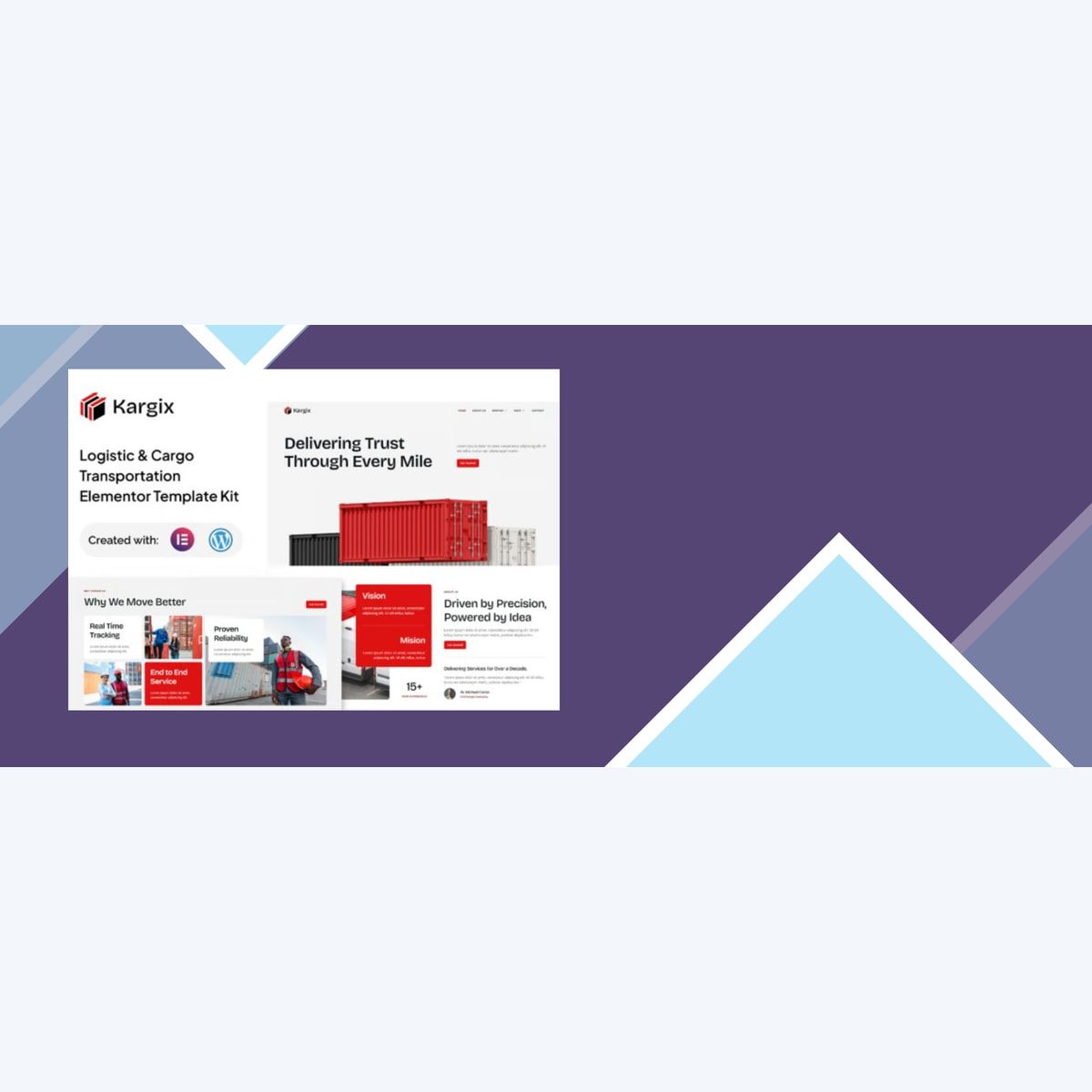 Kargix – Logistic and Cargo Transportation Elementor Template Kit