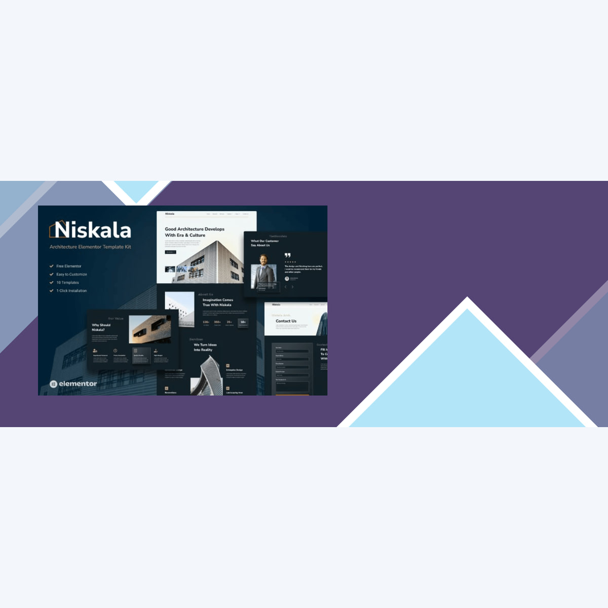 Niskala – Architercture Elementor Template Kit