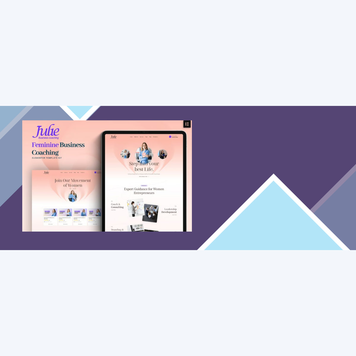 Julie – Feminine Business Coaching Elementor Template Kit