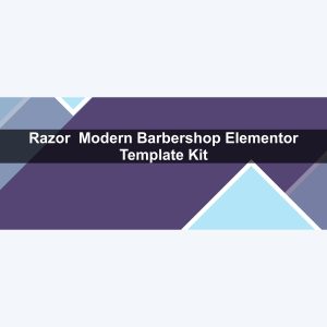 Razor – Modern Barbershop Elementor Template Kit