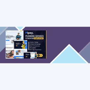 Pipey – Plumber Services Elementor Template Kit