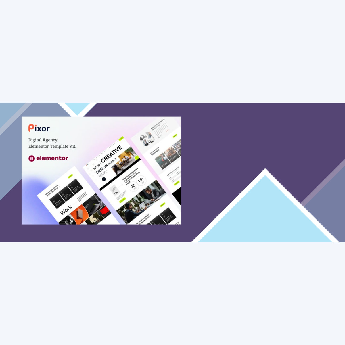 Pixor – Creative Digital Agency Elementor Template Kit
