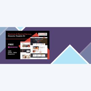 Elecfa – Electrician and Electrical Services Elementor Template Kit