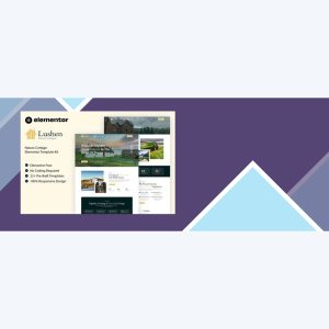 Lushen – Nature Cottage Elementor Template Kit