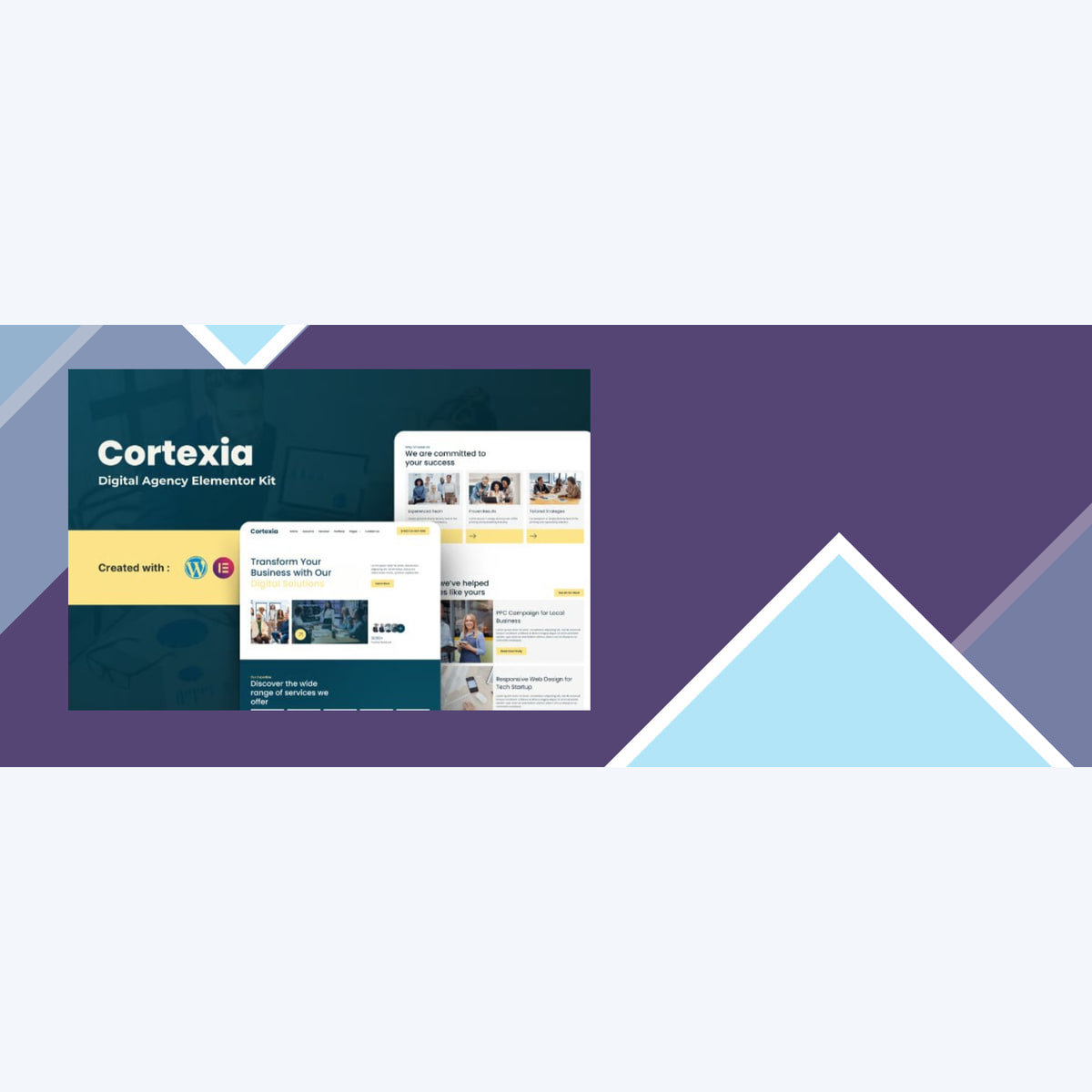 Cortexia – Digital Agency Elementor Template Kit