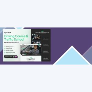 Routena – Driving Course and Traffic School Elementor Template Kit