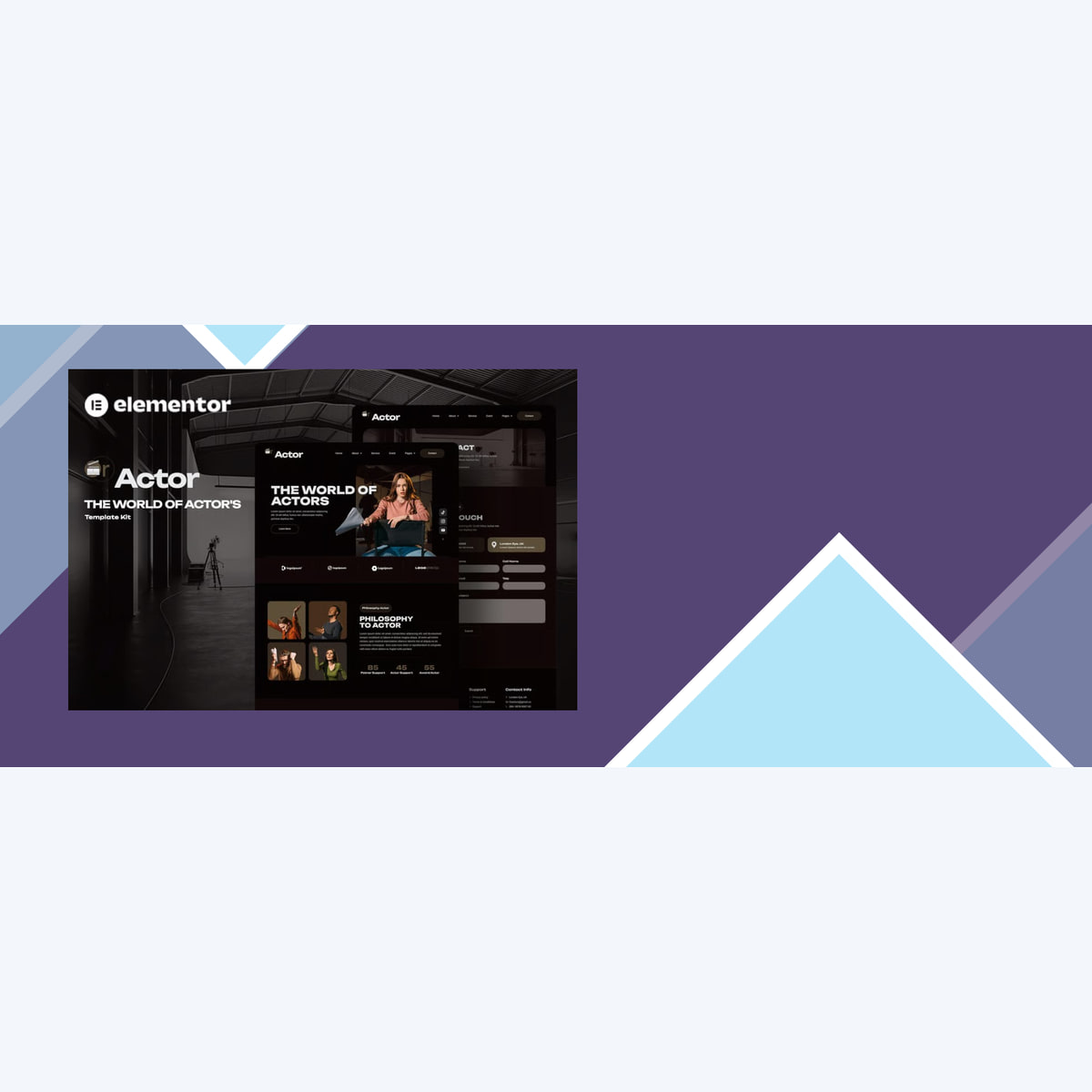 Oractor – Actor Agency Elementor Template Kit