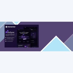 FinSync – Fintech Startup and Digital Wallet Elementor Template Kit