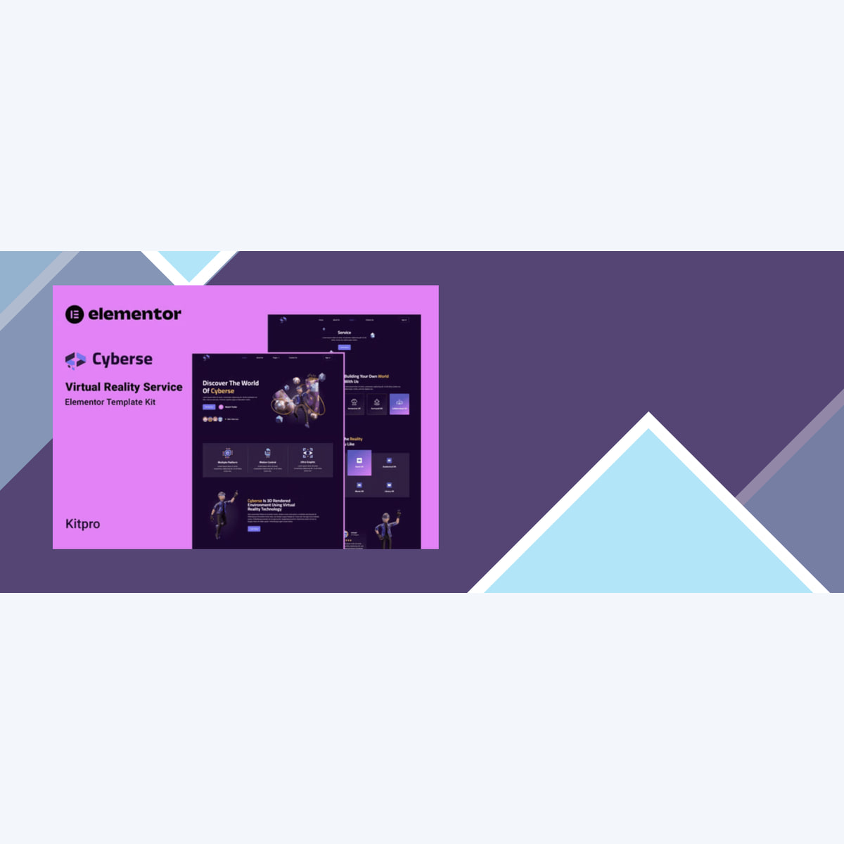 Cyberse – Virtual Reality Service Elementor Template Kit