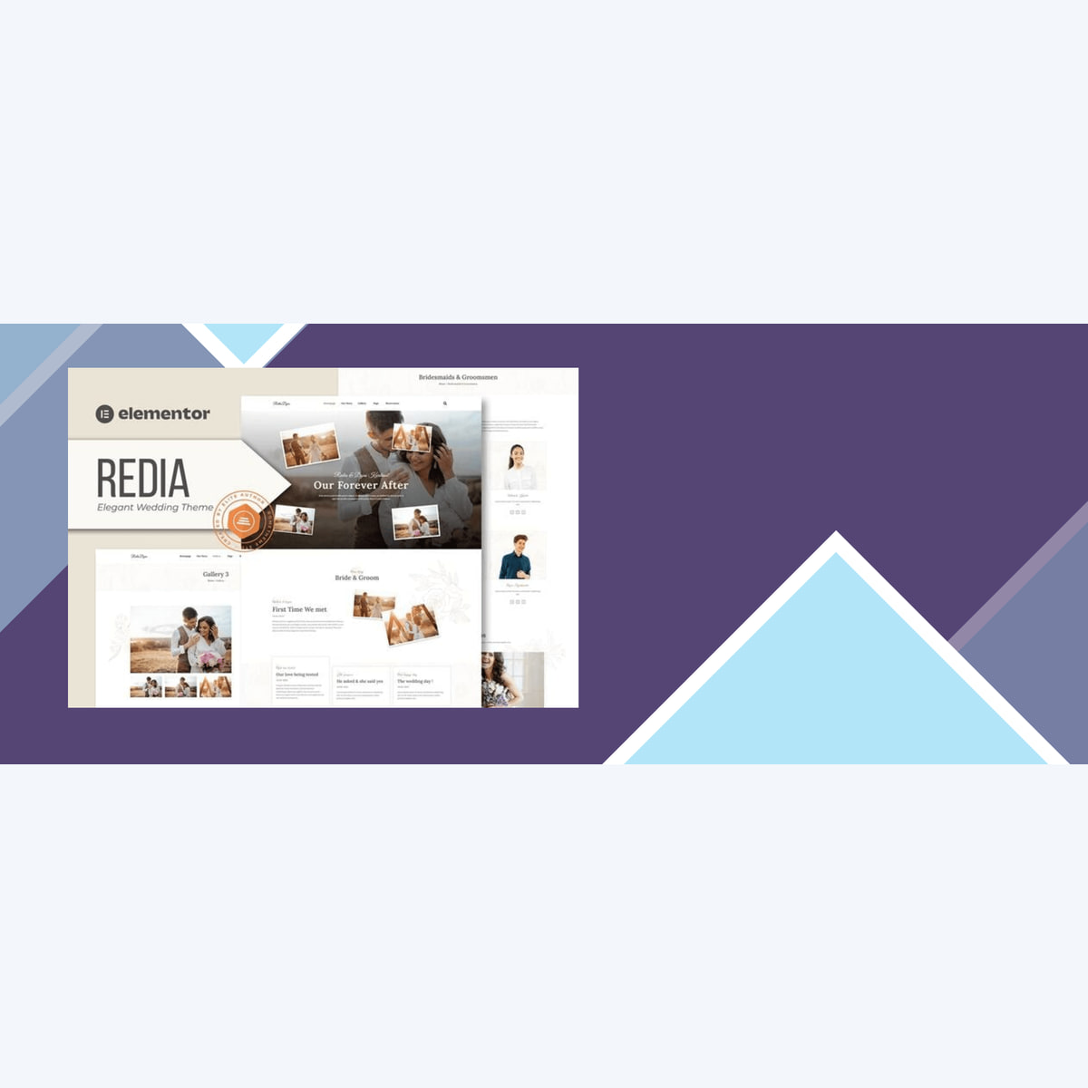 Redia – Elegant Wedding Theme Elementor Template Kit