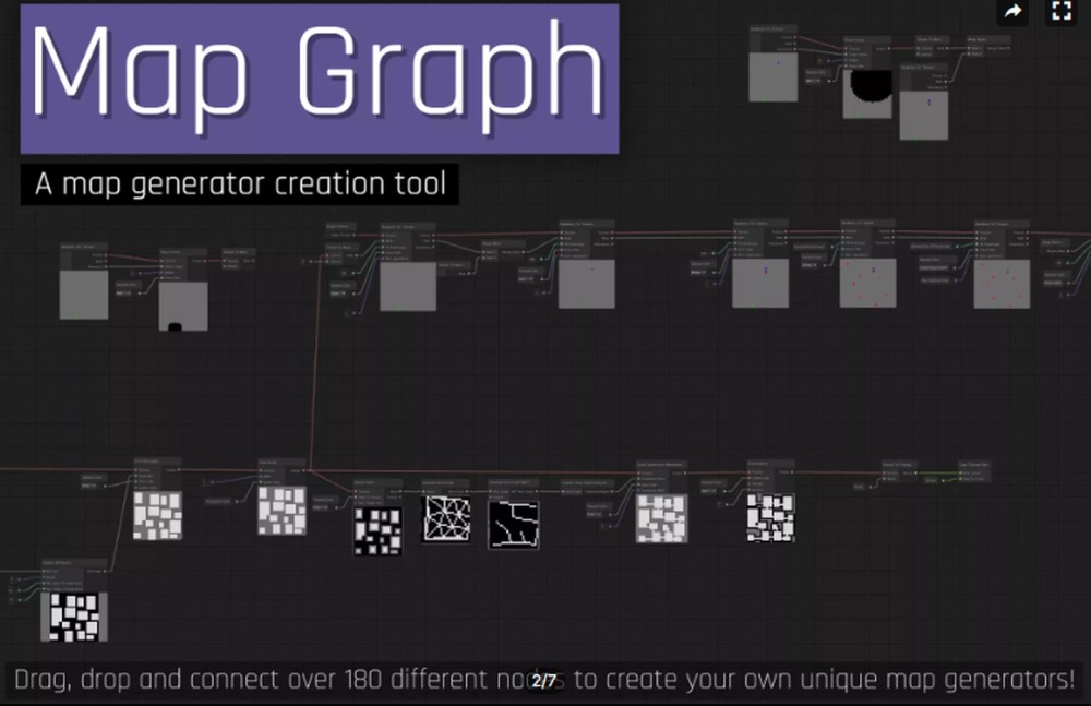 Unity Map Graph 1.32.1 Visual Node Map Generation Tool
