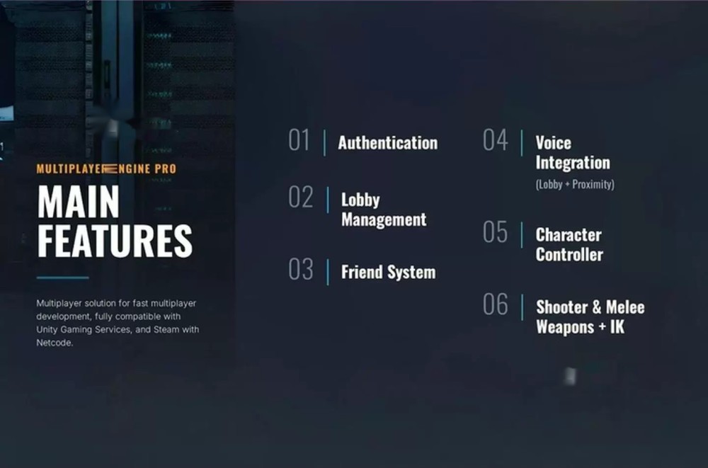 Unity Multiplayer Engine Steam for Unity Services Framework 2.3